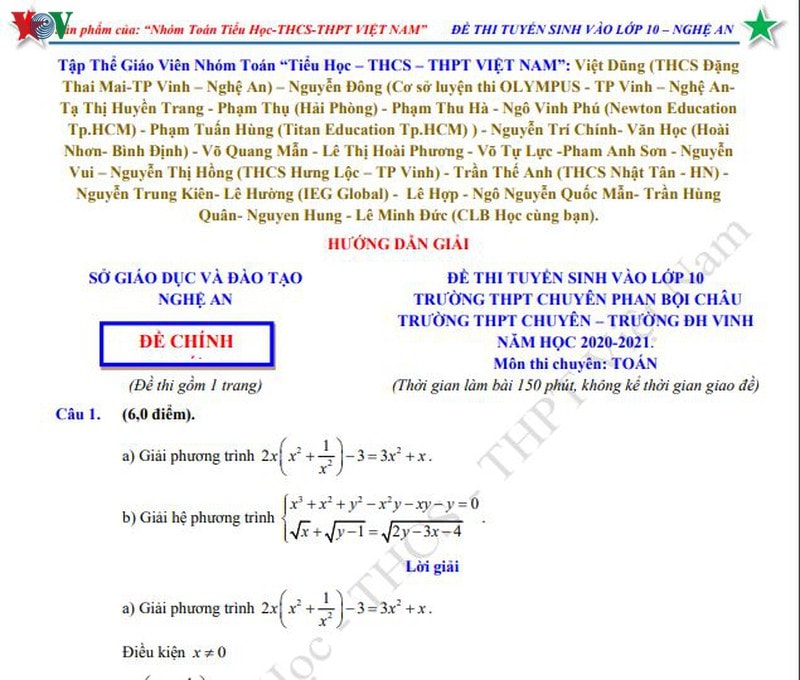 de thi, dap an mon toan vao lop 10 thpt chuyen phan boi chau nghe an hinh 2