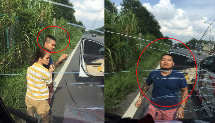 Xin vượt không thành, ô tô tải bị tài xế xăm trổ ở Hà Nội hung hãn đấm vỡ kính - 1