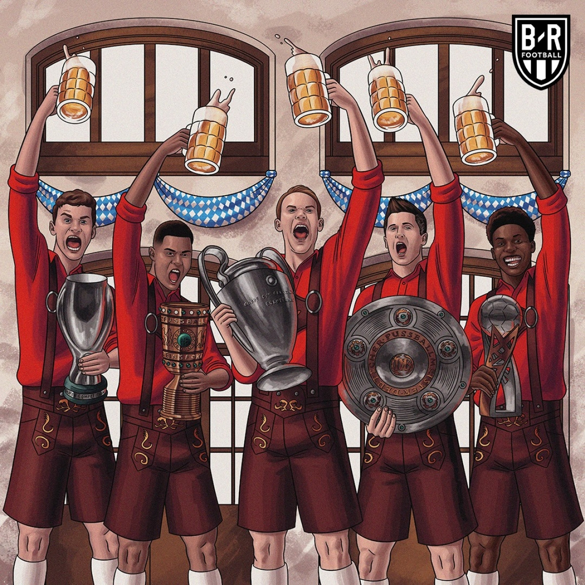 Bayern Munich mở hội ăn mừng 