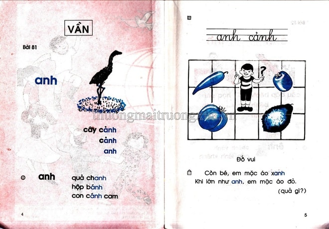 Hình ảnh sách Tiếng Việt lớp 1 năm 1996 - 3