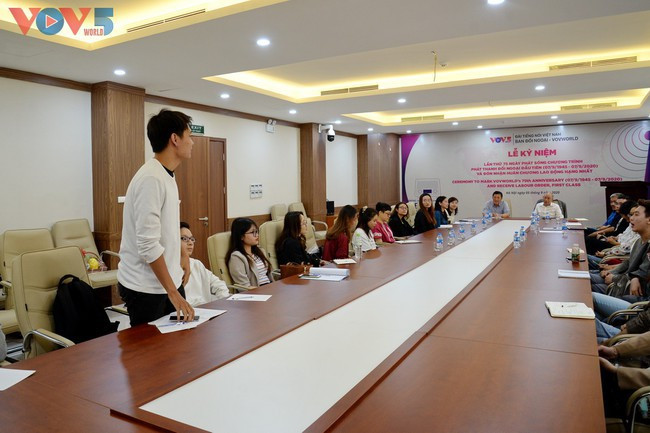 Ban Đối ngoại VOV5 gặp gỡ sinh viên Học viện Báo chí và Tuyên truyền - ảnh 7