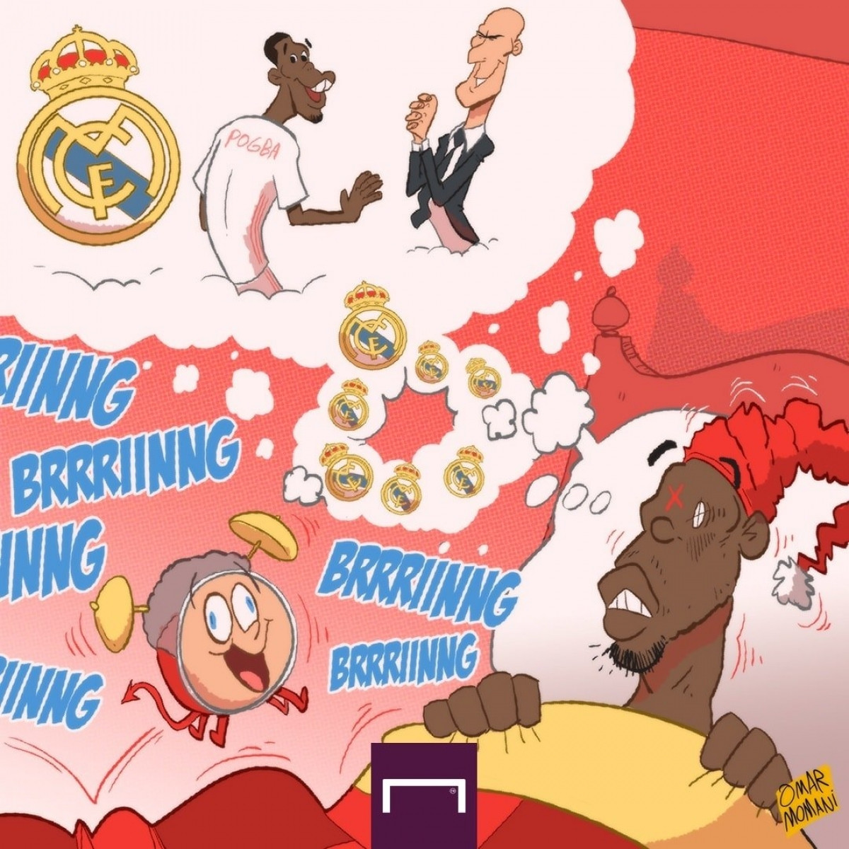 Paul Pogba ôm giấc mơ khoác áo Real Madrid. (Ảnh: Omar Momani)