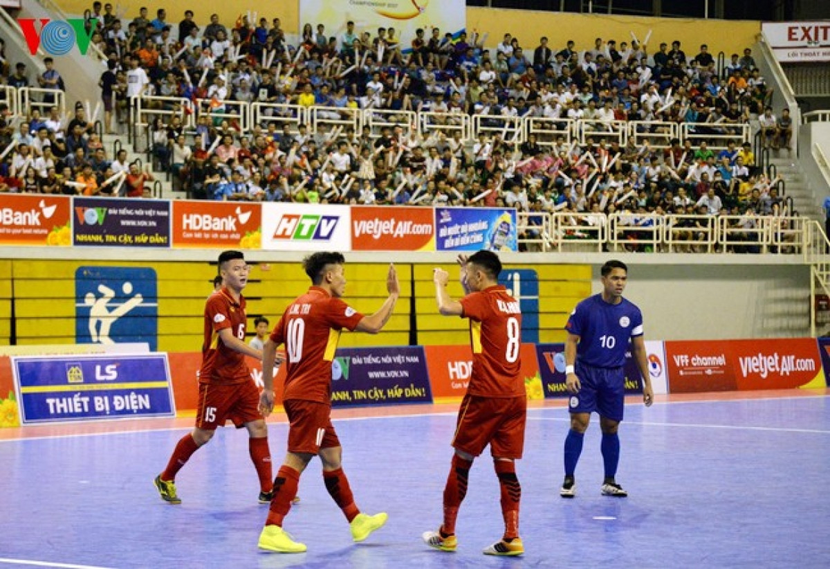 Ngày này 3 năm trước, ĐT Futsal Việt Nam có chiến thắng đậm nhất lịch sử. (Ảnh: Hà Khánh).