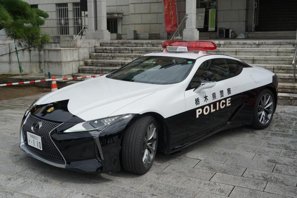 Chiếc Lexus LC 500 được hãng xe Nhật trao tặng cho sở cảnh sát tỉnh Tochigi.