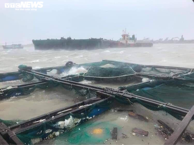 Ảnh: Hãi hùng cảnh bão giật tung mái nhà, kéo chìm tàu du lịch ở Quảng Ngãi - 7