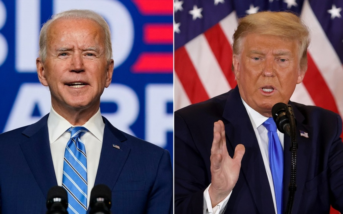 Ứng viên Biden (trái) và Trump. Ảnh: Getty.