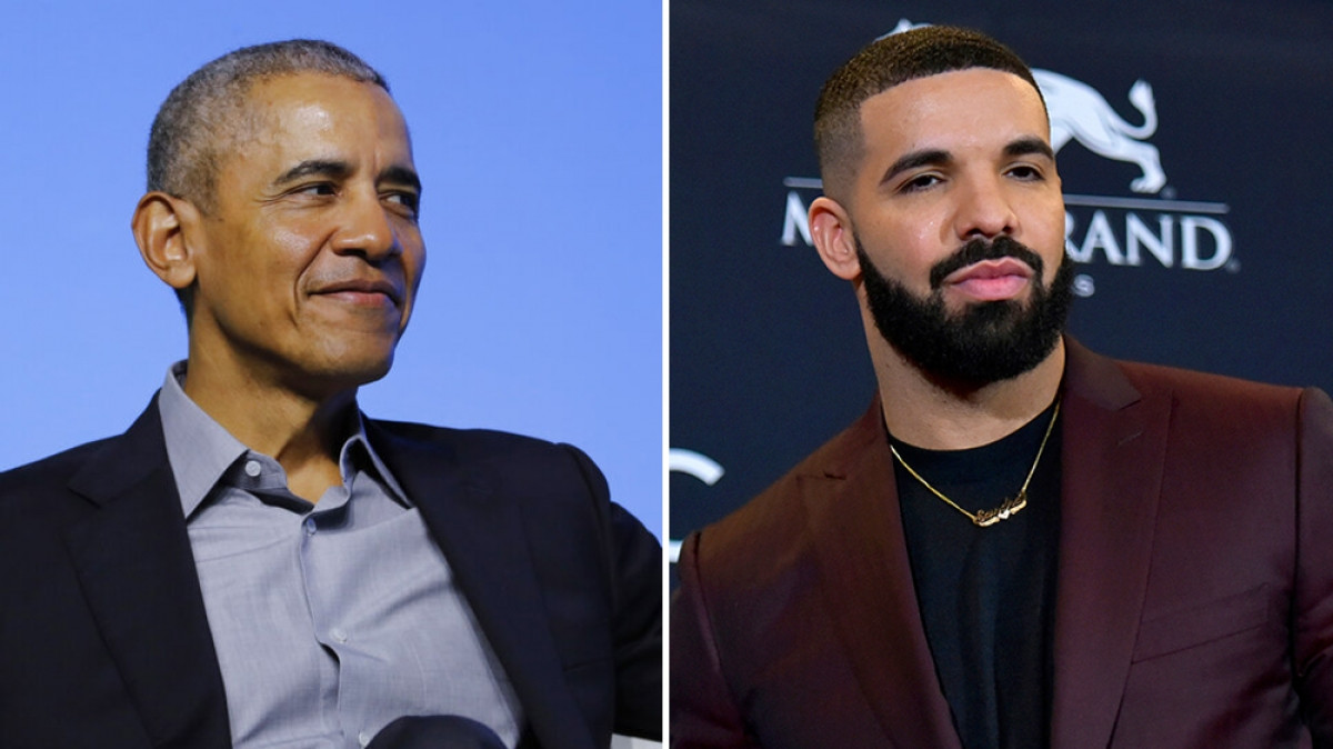 Cựu Tổng thống Mỹ Barack Obama (trái) và rapper Drake (phải). Nguồn: AP
