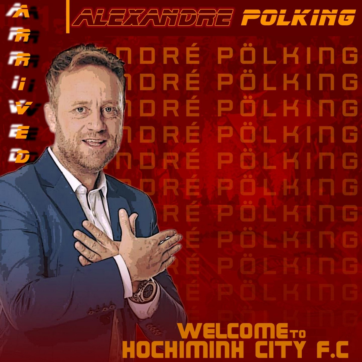 CLB TPHCM ký hợp đồng với HLV HLV Alexandre Polking.