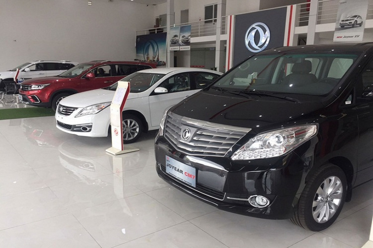 Một số mẫu xe Trung Quốc được trưng bày tại showroom (Ảnh minh họa: KT)