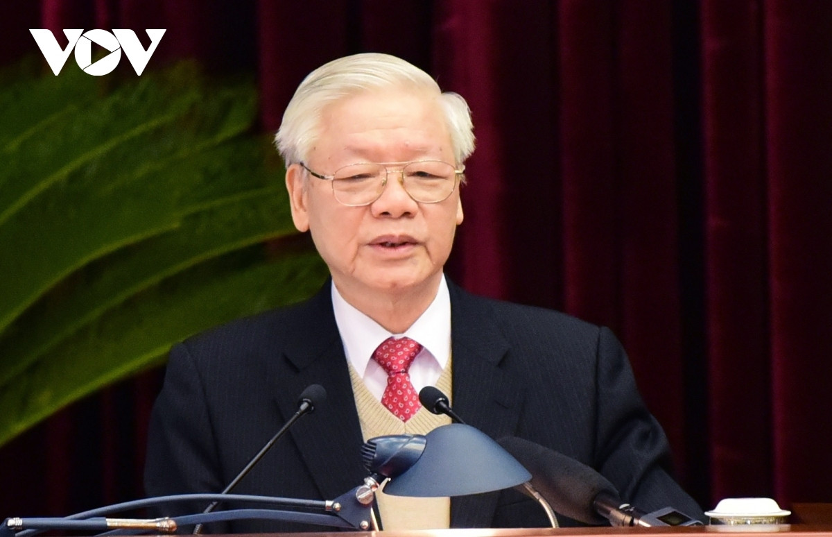 Tổng Bí thư, Chủ tịch nước Nguyễn Phú Trọng phát biểu khai mạc Hội nghị Trung ương 15