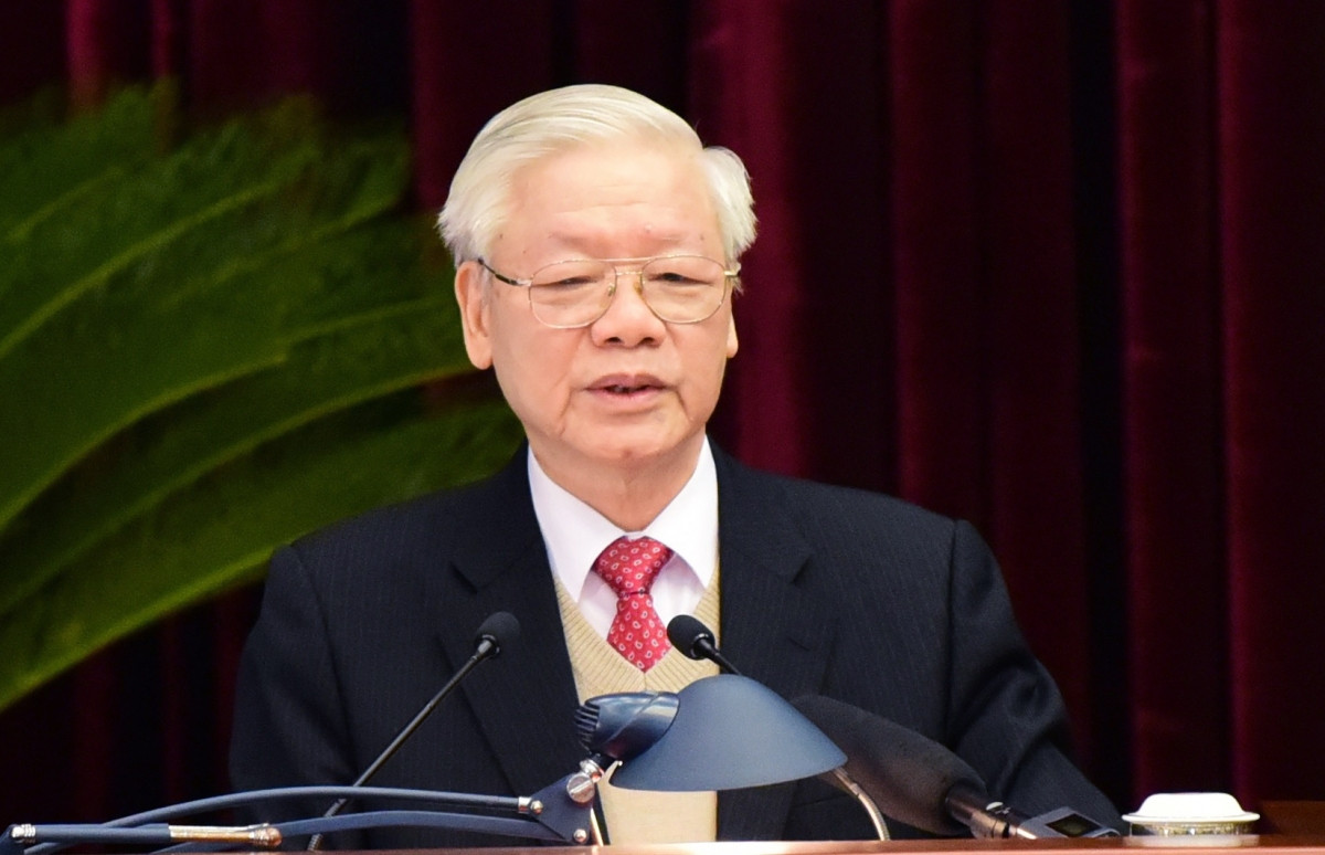 Tổng Bí thư, Chủ tịch nước Nguyễn Phú Trọng phát biểu khai mạc Hội nghị Trung ương 15
