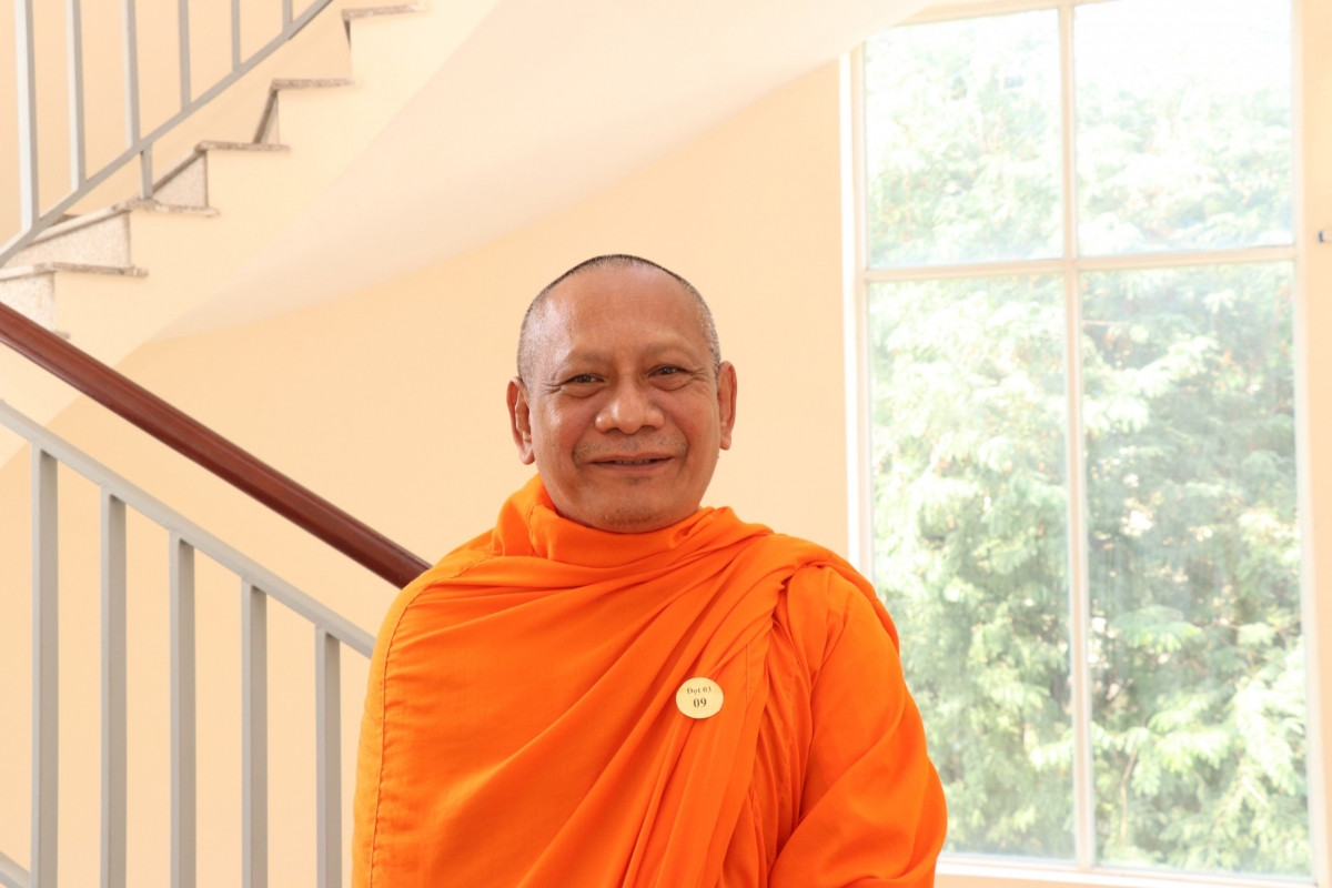 Hòa thượng Danh Lung, trụ trì chùa Chantarangsey, quận 3, TPHCM: 