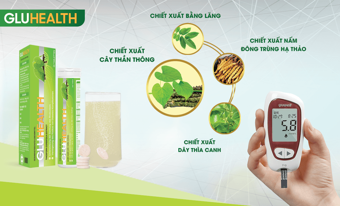 GluHealth - Chắt lọc tinh túy thảo dược giúp ổn định đường huyết hiệu quả - 1