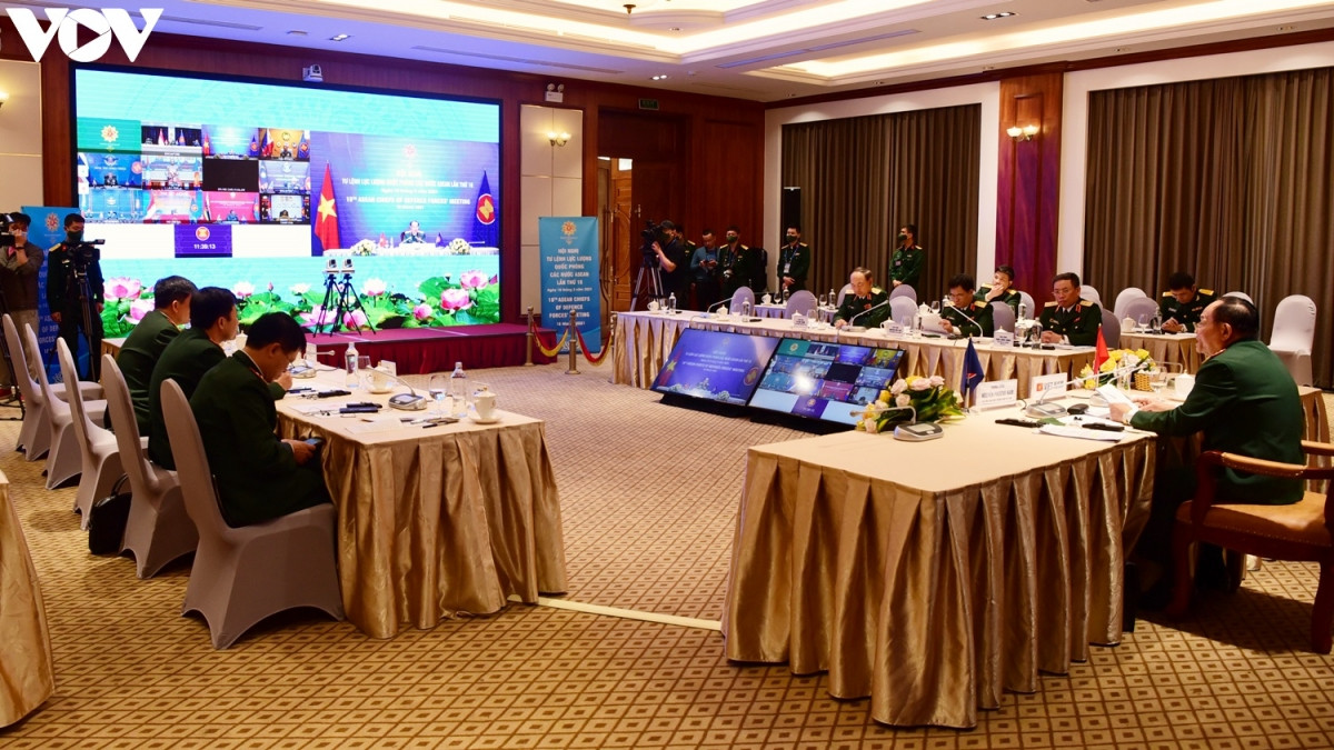 Hội nghị diễn ra với hình thức trực tuyến, điểm cầu từ 10 quốc gia ASEAN.