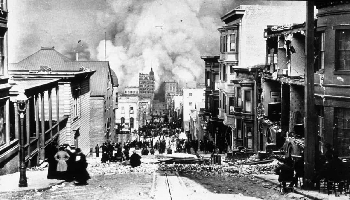 Trận động đất và hỏa hoạn ở San Francisco (ngày 18/4/1906). Trận động đất 8 độ richter xảy ra ở California vào tháng 4 đã dẫn đến hỏa hoạn kéo dài nhiều ngày. Thảm họa đã khiến hơn 3.000 người thiệt mạng và phá hủy 80% diện tích San Francisco. Đây được xem là một trong những trận động đất nghiêm trọng nhất trong lịch sử nước Mỹ.