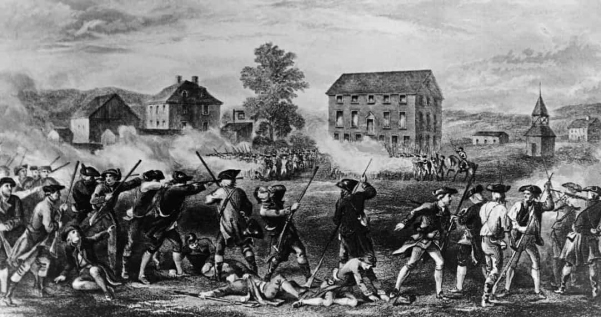 Cách mạng Mỹ (ngày 19/4/1775). Căng thẳng đã leo thang trong một thập kỷ trước khi bắt đầu trận chiến vào ngày 19/4/1775, khi quân đội Anh đánh chiếm và phá hủy các nguồn cung cấp quân sự tại Lexington và Concord.