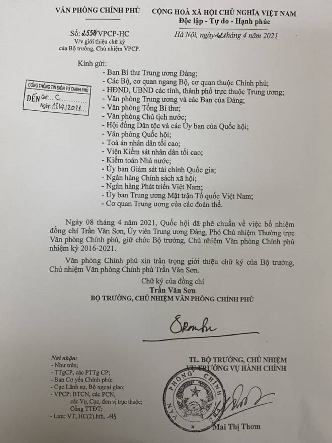 Giới thiệu chữ ký của Thủ tướng Phạm Minh Chính và 2 tân Phó Thủ tướng - 4