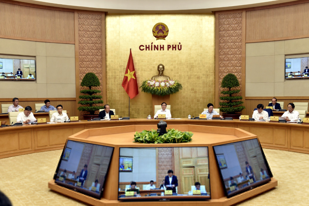 Ảnh: Phiên họp Chính phủ đầu tiên do Thủ tướng Phạm Minh Chính chủ trì - 2