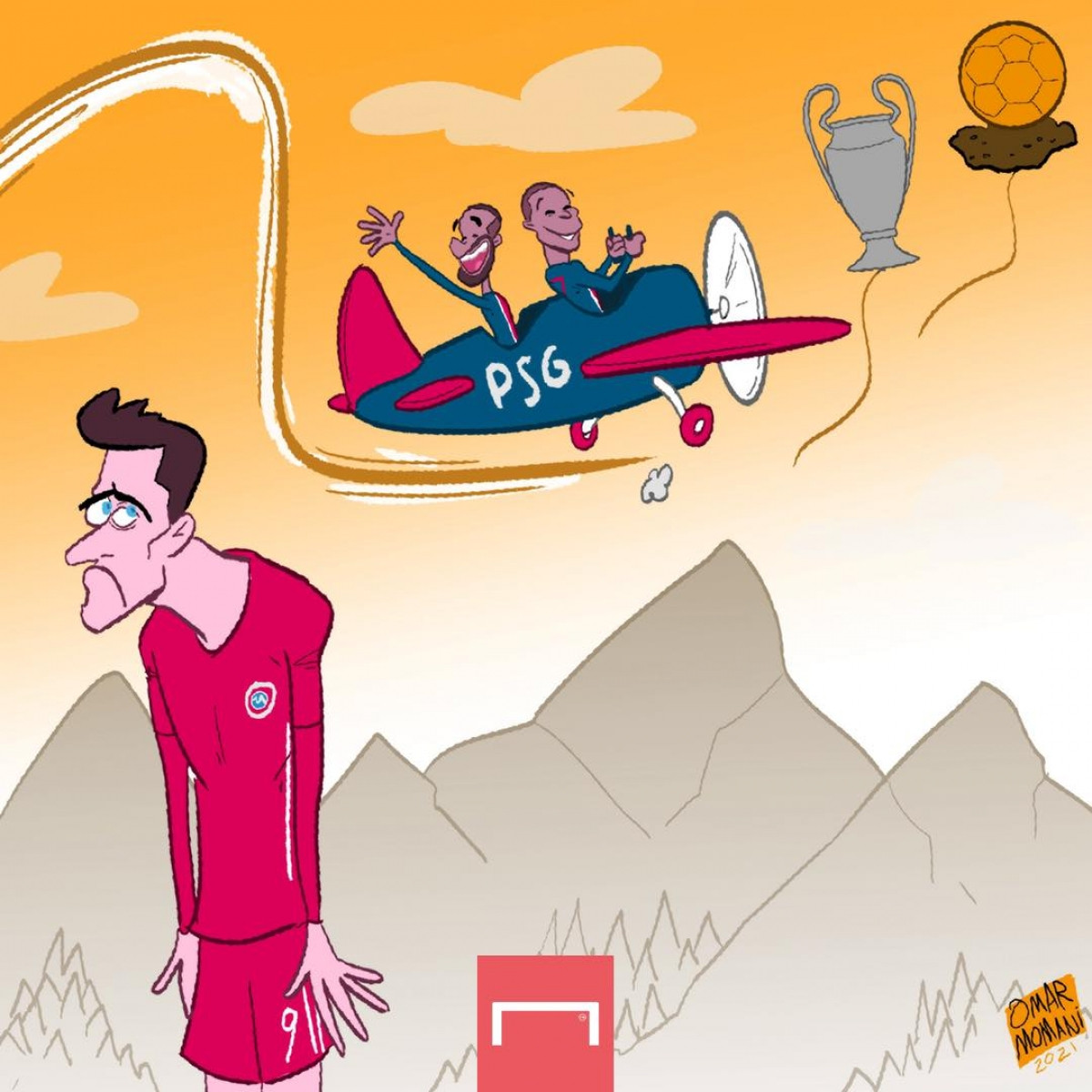 Bayern Munich bị loại, Robert Lewandowski tan mộng giành Quả bóng vàng? (Ảnh: Omar Momani)