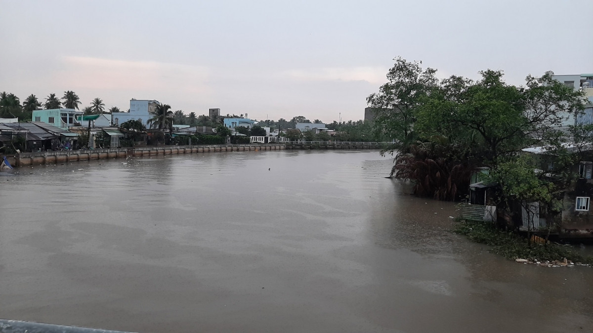 Gần đây, xuất hiện nhiều cơn mưa to, độ mặn trên sông, rạch trên địa bàn tỉnh Tiền Giang giảm dần.