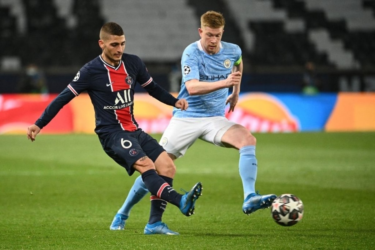 PSG thi đấu chủ động khiến Man City gặp rất nhiều khó khăn (Ảnh: Getty).
