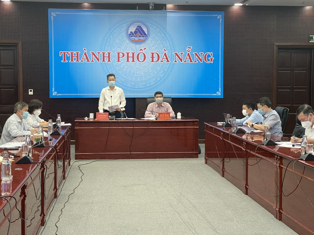 Ông Nguyễn Văn Quảng- Bí thư Thành ủy Đà Nẵng phát biểu tại buổi làm việc