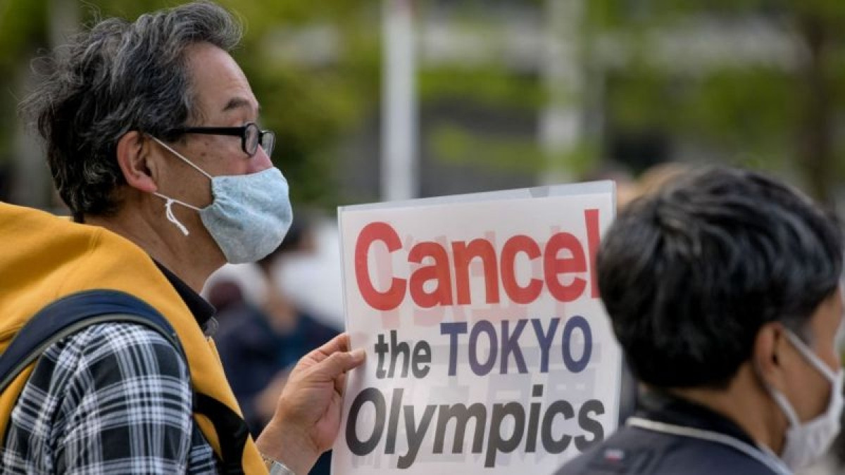 Ở Nhật Bản, ngày càng có nhiều lời kêu gọi hủy Thế vận hội Tokyo 2020/2021. Ảnh: Getty.