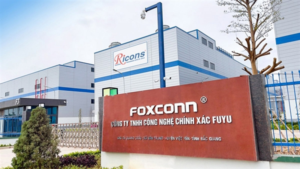 Một công ty của Foxconn đặt tại KCN Vân Trung, tỉnh Bắc Giang.