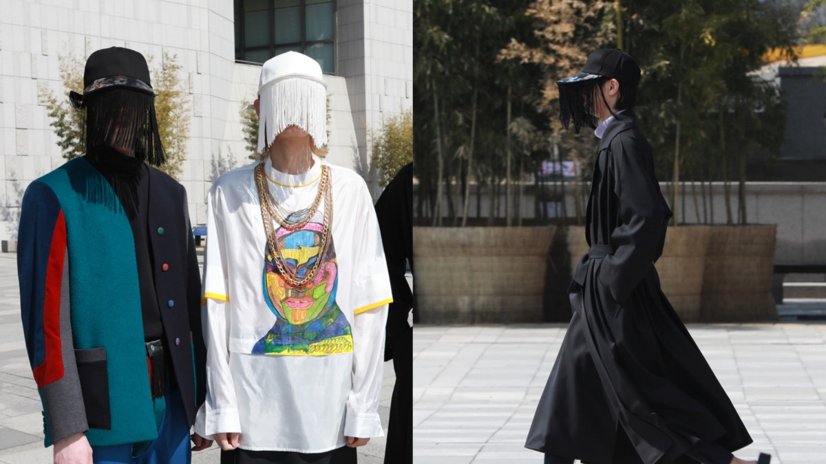 Phụ kiện mũ lưỡi trai độc lạ lên ngôi tại tuần lễ thời trang Seoul.