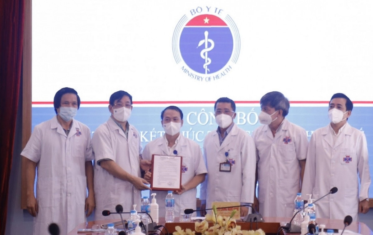 Lễ công bố Quyết định của Bộ trưởng Bộ Y tế về việc kết thúc thực hiện cách ly y tế để phòng, chống dịch COVID-19 tại Bệnh viện K.
