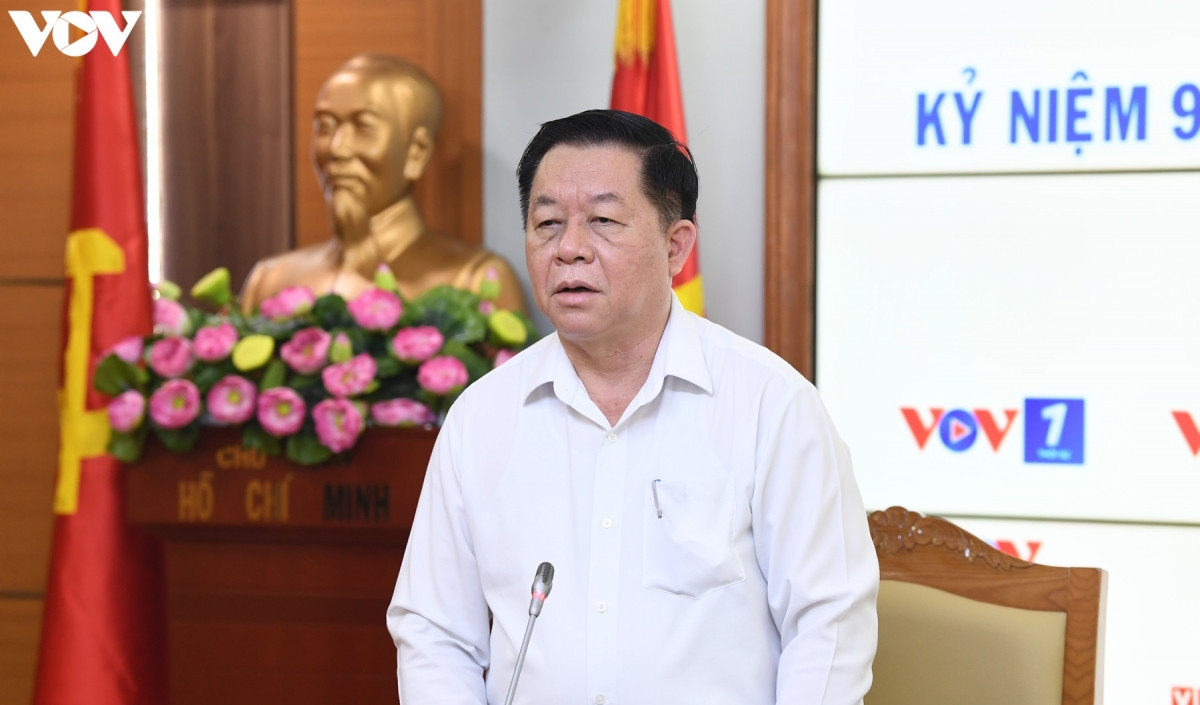 Trưởng Ban Tuyên giáo Trung ương Nguyễn Trọng Nghĩa bày tỏ tin tưởng trong thời gian tới Đài Tiếng nói Việt Nam sẽ hoàn thành tốt nhiệm vụ được giao. 