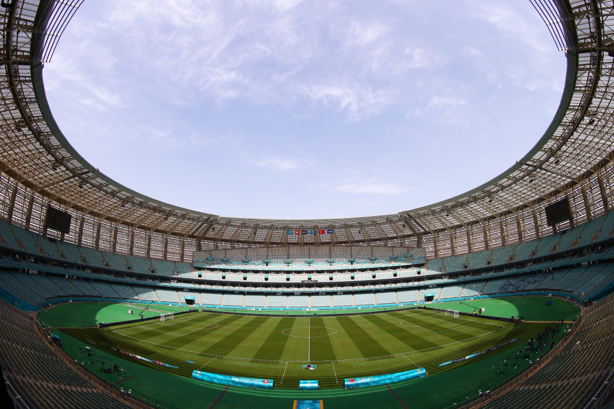 Trận đấu Thụy Sĩ - Thổ Nhĩ Kỳ sẽ diễn ra trên sân Baku Olympic ở Azerbaijan. (Ảnh: Getty)
