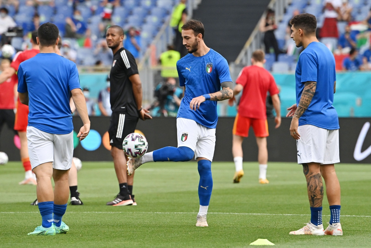 Do đã sớm giành vé vào vòng trong nên Italia có khá nhiều sự thay đổi người trong trận đấu cuối cùng ở vòng bảng với Xứ Wales. (Ảnh: Reuters).