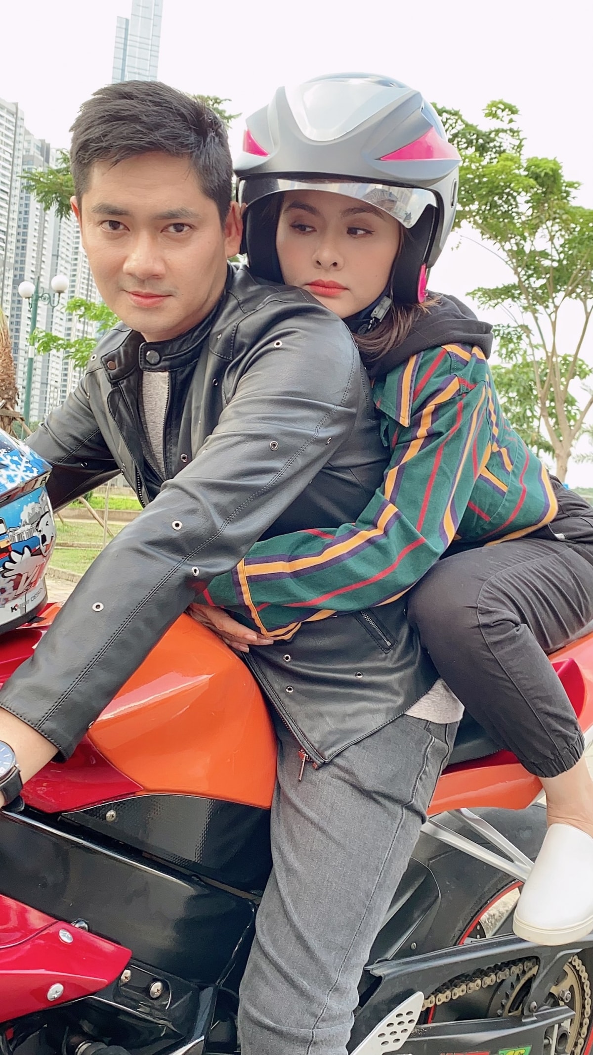 Minh Luân và Vân Trang.
