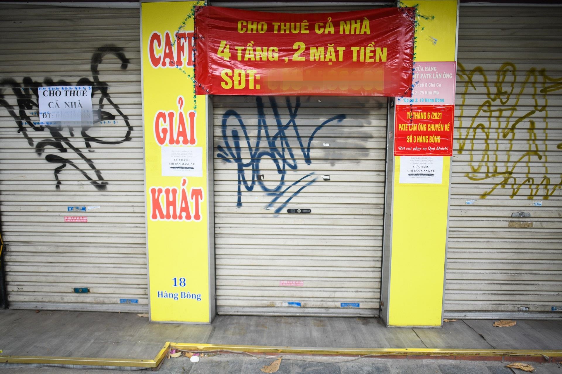 Nhà phố cổ Hà Nội đồng loạt treo biển cho thuê, bán nhà - 11