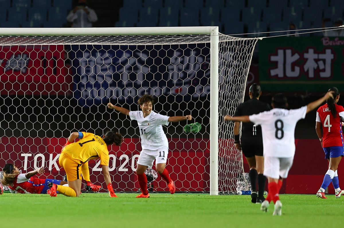 Trận thắng Chile đưa chủ nhà Nhật Bản đi tiếp. (Ảnh: Reuters)