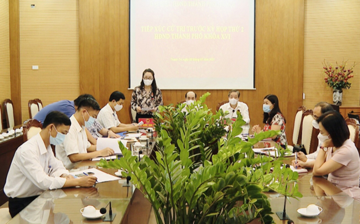 Đại biểu HĐND TP tiếp xúc cử tri huyện Thanh Trì