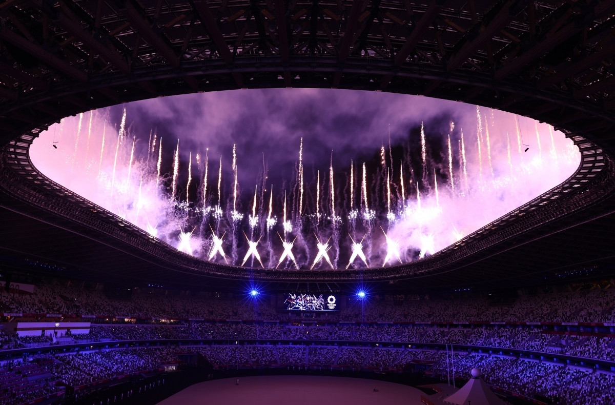 Lễ khai mạc Olympic Tokyo 2020 diễn ra trong bối cảnh đặc biệt (Ảnh: Reuters).
