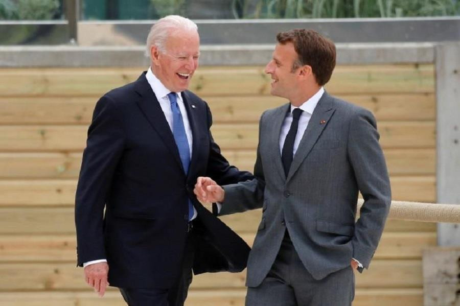 Mỹ-Anh âm thầm thảo luận về AUKUS tại hội nghị G7 sau lưng Tổng thống Pháp? - 1