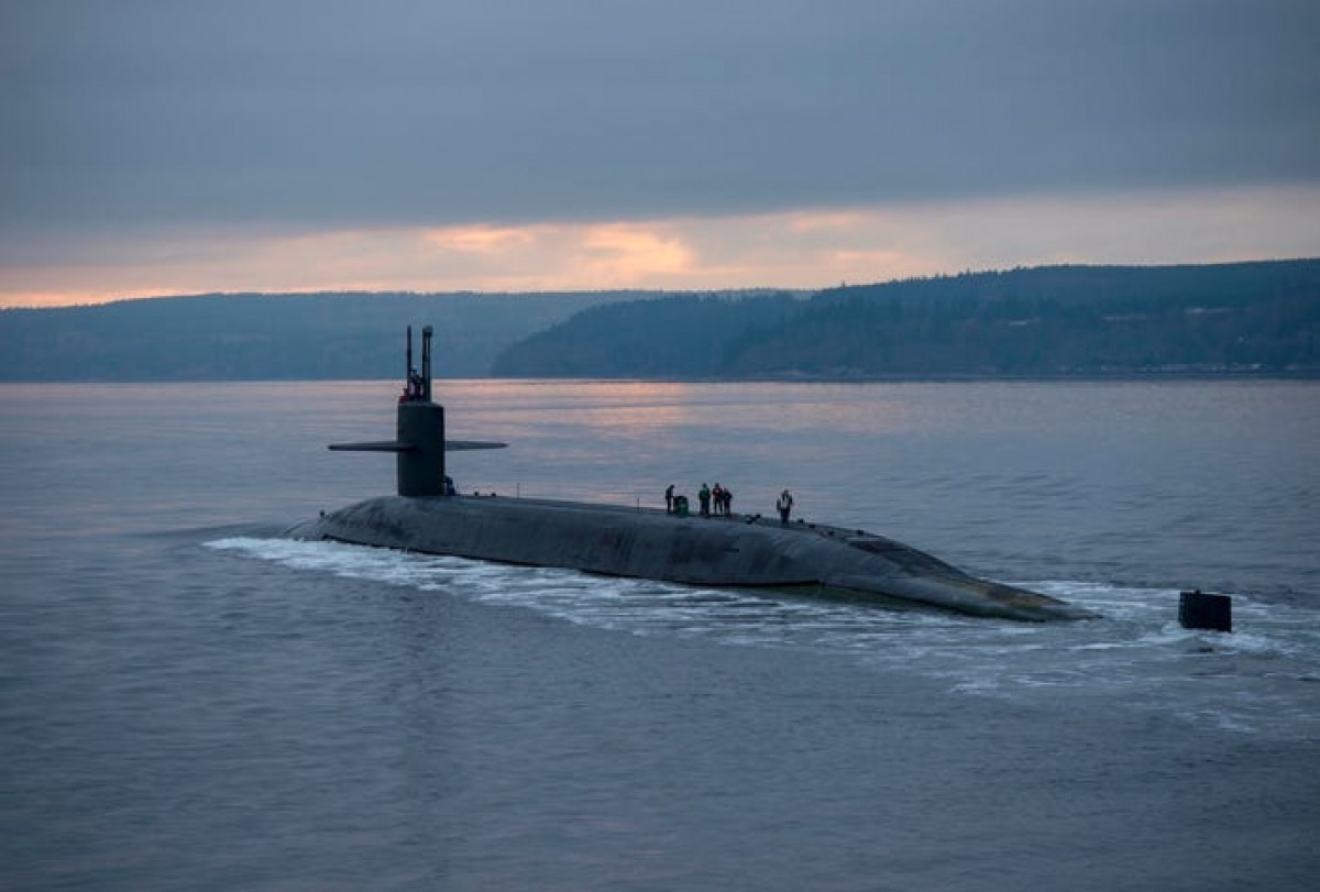 Tàu ngầm mang tên lửa đạn đạo USS Pennsylvania lớp Ohio của Mỹ. Ảnh: Bussiness Insider.