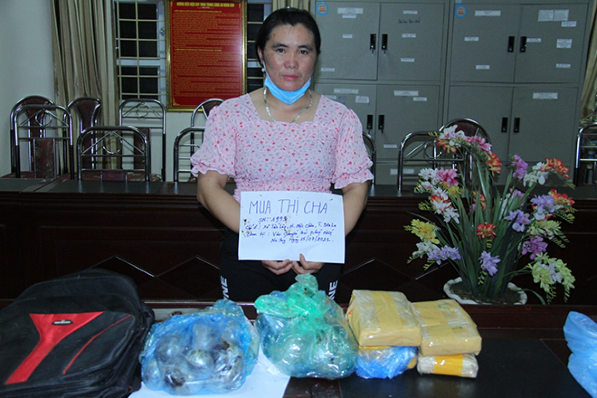 Đối tượng vận chuyển 6,4 kg thuốc phiện và 24 nghìn viên ma túy tổng hợp bị bắt giữ ở Lào Cai hồi tháng 7/2021
