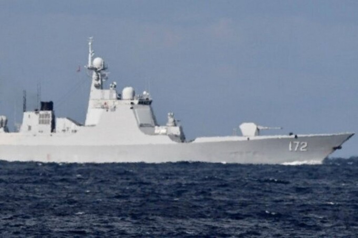 Một tàu khu trục của hải quân Trung Quốc di chuyển gần vùng biển Nhật Bản hôm 18/10. Ảnh: Lực lượng Phòng vệ Nhật Bản.