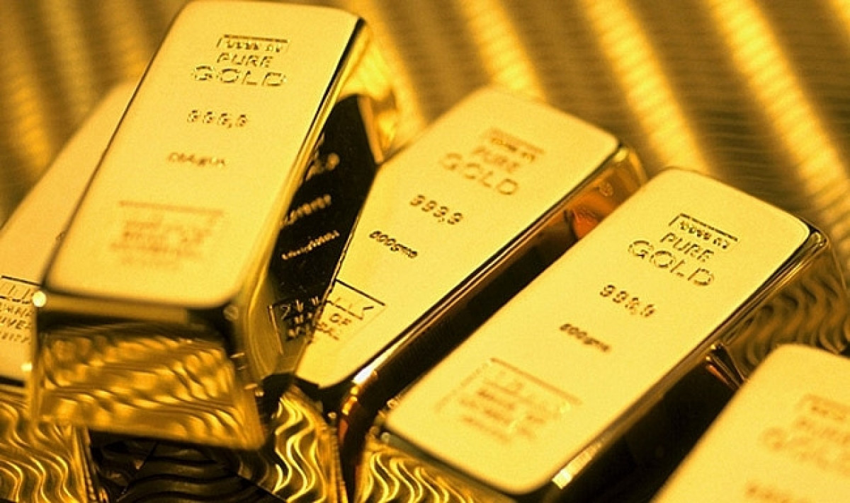 Giá vàng trong nước tiếp tục tăng mạnh trong khi vàng thế giới lao dốc. (Ảnh minh họa: KT)