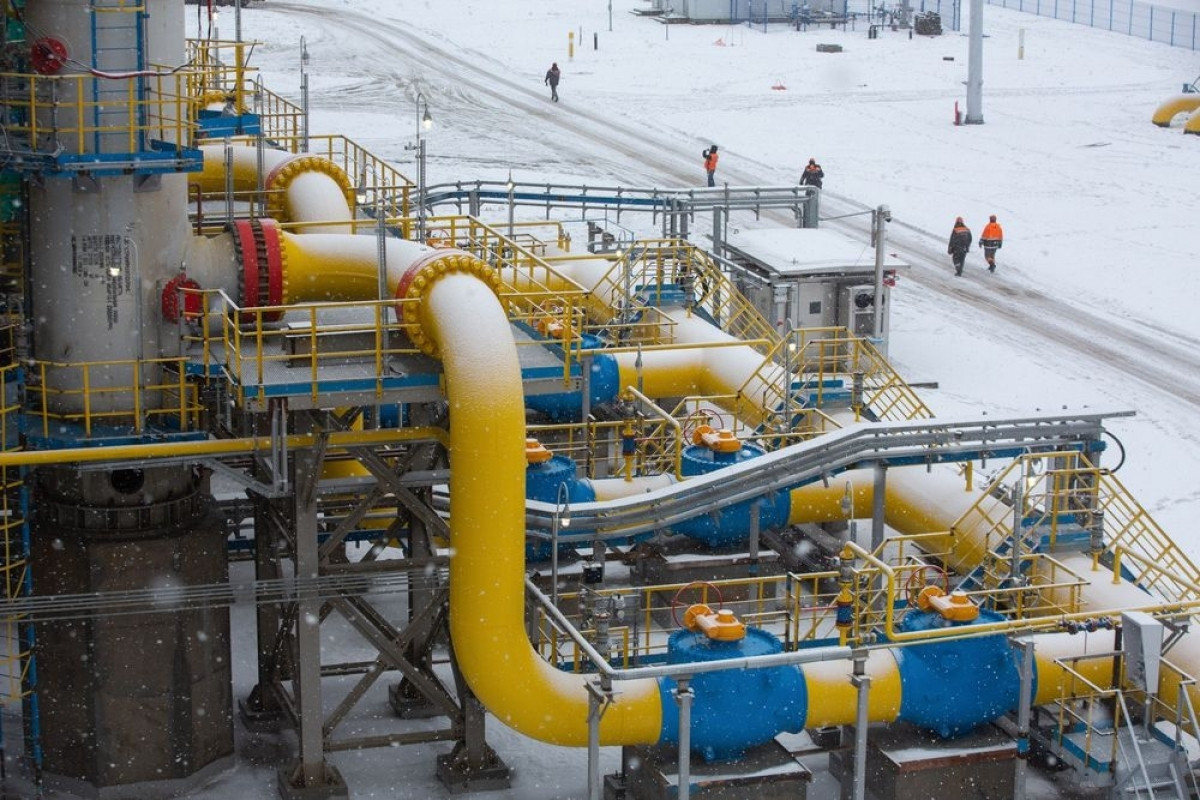 Trạm Gazprom PJSC Slavyanskaya, điểm bắt đầu của đường ống dẫn khí Dòng chảy phương Bắc 2 ở Ust-Luga, Nga vào tháng 1/2020. Ảnh: Bloomberg