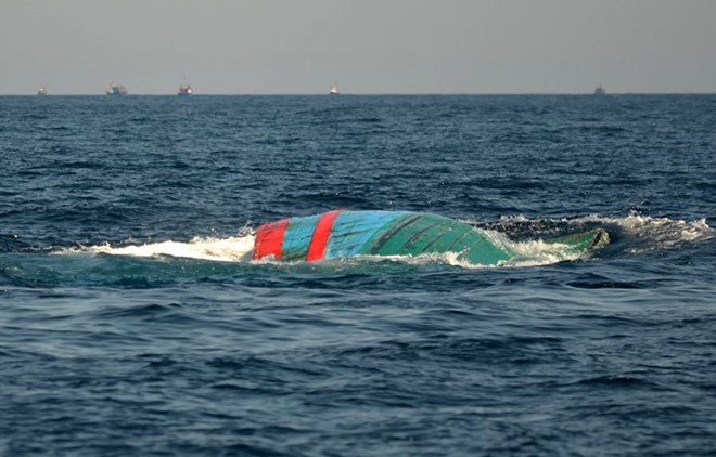 Chìm tàu cá, 5 ngư dân Nghệ An mất tích trên biển - 1