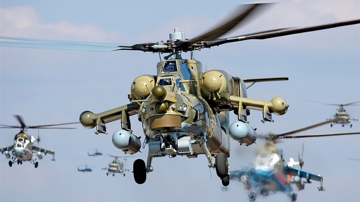 Trực thăng chiến đấu Mi-28 của Nga. Ảnh: Ruaviation