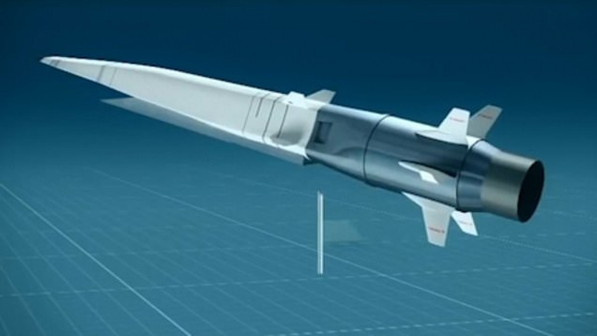 Đồ họa tên lửa siêu thanh Zircon của Nga. Ảnh: RT