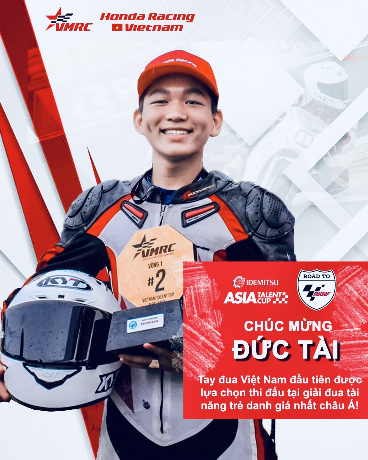 Tay đua Nguyễn Trần Đức Tài được lựa chọn tại IATC 2022