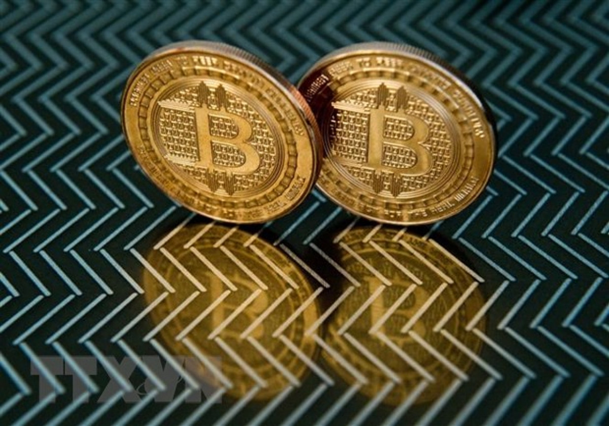 Đồng tiền kỹ thuật số Bitcoin.