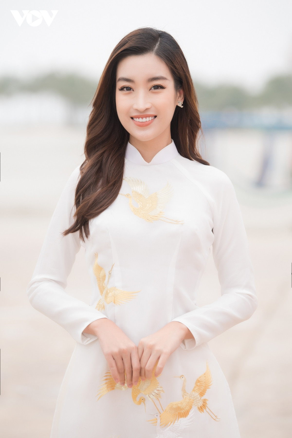 Các mỹ nhân Việt khoe sắc với áo dài của Hoa hậu Ngọc Hân - 6